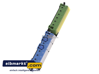 Ansicht oben links Hager VZ464 PE/N-Klemme 4-reihig 