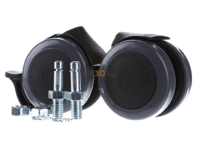 Frontansicht Rittal CP 6148.000 (VE1Set) Doppel-Lenkrollen d=75mm CP 6148.000 (Inhalt: 1Satz)