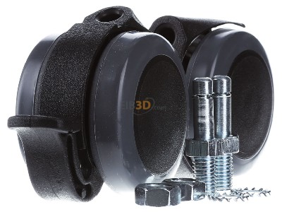 Ansicht links Rittal CP 6148.000 (VE1Set) Doppel-Lenkrollen d=75mm CP 6148.000 (Inhalt: 1Satz)