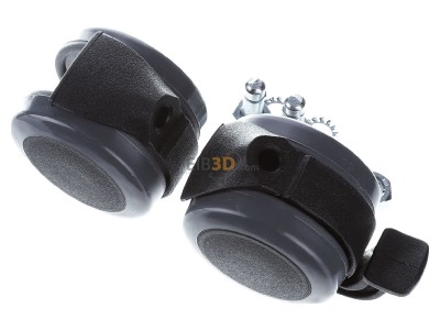 Ansicht oben hinten Rittal CP 6148.000 (VE1Set) Doppel-Lenkrollen d=75mm CP 6148.000 (Inhalt: 1Satz)