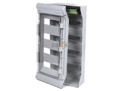 View up front Hager VE412DN Surface mounted distribution board 677mm 
