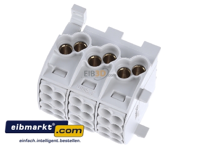 Ansicht oben vorne Hensel KKL 34 Hauptleiterabzweigklemme 3pol.,4x 1x25qmm 