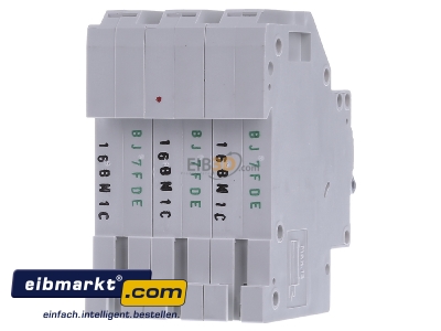 Back view Eaton (Installation) PLI-B16/3 Miniature circuit breaker 3-p B16A
