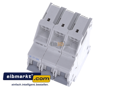 View up front Eaton (Installation) PLI-B16/3 Miniature circuit breaker 3-p B16A
