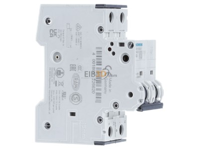 Ansicht links Siemens 5SY5202-7 LS-Schalter AC/DC C2A,2pol,T=70,10kA 