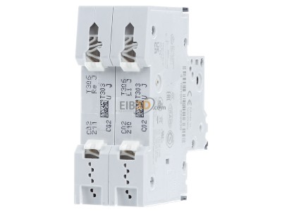 Ansicht hinten Siemens 5SY5202-7 LS-Schalter AC/DC C2A,2pol,T=70,10kA 
