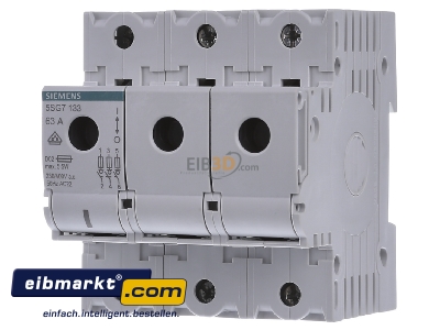 Frontansicht Siemens Indus.Sector 5SG7133 Neozed-Lasttrennschalter D02,3-pol.,T=70mm 