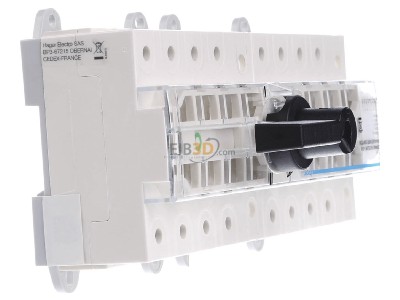 View on the left Hager HI406R Off-load switch 4-p 125A 
