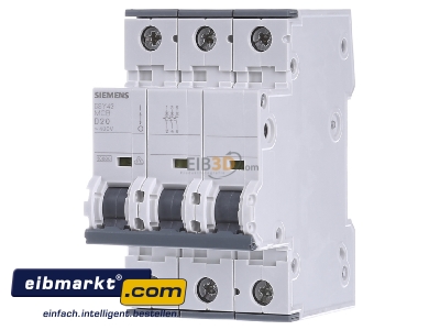 Front view Siemens Indus.Sector 5SY4320-8 Miniature circuit breaker 3-p D20A 
