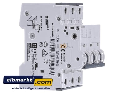 View on the left Siemens Indus.Sector 5SY4320-8 Miniature circuit breaker 3-p D20A 
