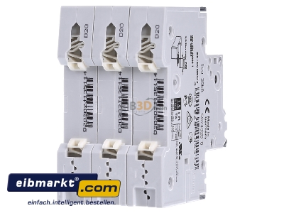 Back view Siemens Indus.Sector 5SY4320-8 Miniature circuit breaker 3-p D20A 
