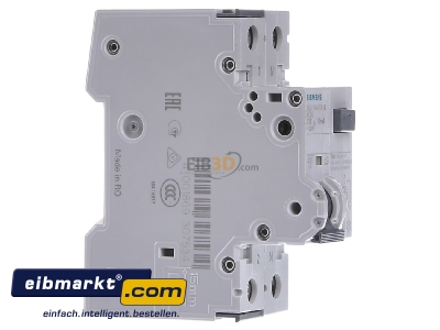 View on the left Siemens Indus.Sector 5SU1154-7KK16 Earth leakage circuit breaker C16/0,01A 
