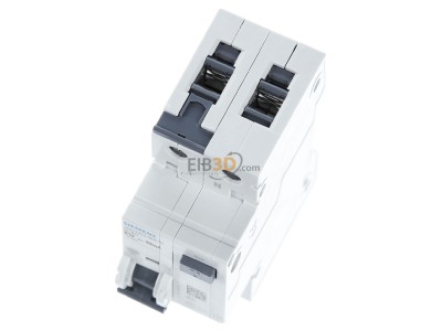 Ansicht oben vorne Siemens 5SU1354-6KK10 FI/LS-Schutzeinrichtung B,10A,1+N,30mA,10kA 