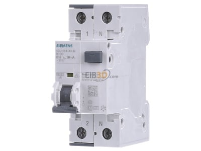 Frontansicht Siemens 5SU1354-6KK16 FI/LS-Schutzeinrichtung B,16A,1+N,30mA,10kA 