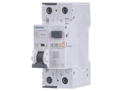 Front view Siemens 5SU1354-6KK16 Earth leakage circuit breaker B16/0,03A 
