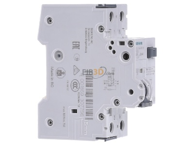 View on the left Siemens 5SU1354-6KK16 Earth leakage circuit breaker B16/0,03A 
