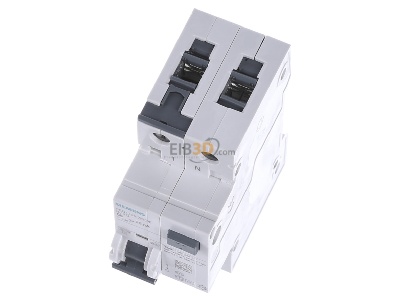 View up front Siemens 5SU1354-7KK06 Earth leakage circuit breaker C6/0,03A 
