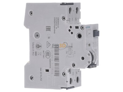 View on the left Siemens 5SU1354-7KK10 Earth leakage circuit breaker C10/0,03A 
