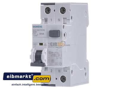 Front view Siemens Indus.Sector 5SU1354-7KK13 Earth leakage circuit breaker C13/0,03A 
