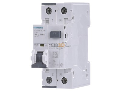 Frontansicht Siemens 5SU1354-7KK40 FI/LS-Schutzeinrichtung C,40A,1+N,30mA,10kA 