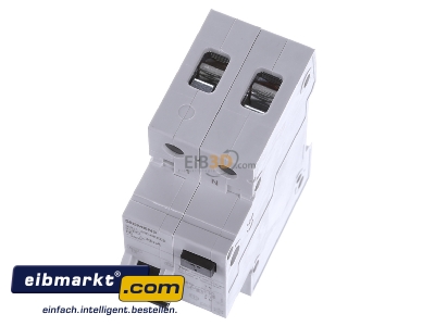 View up front Siemens Indus.Sector 5SU1356-6KK06 Earth leakage circuit breaker B6/0,03A
