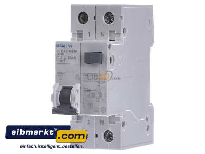 Front view Siemens Indus.Sector 5SU1356-6KK10 Earth leakage circuit breaker B10/0,03A 
