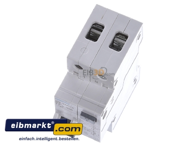 View up front Siemens Indus.Sector 5SU1356-6KK10 Earth leakage circuit breaker B10/0,03A 
