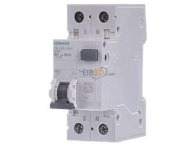 Front view Siemens 5SU1356-6KK25 Earth leakage circuit breaker B25/0,03A 
