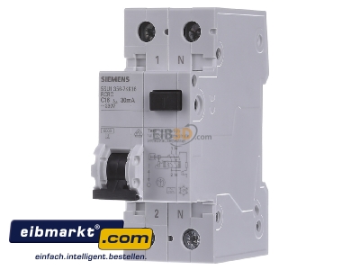 Frontansicht Siemens Indus.Sector 5SU1356-7KK16 FI/LS-Schutzeinrichtung C,16A,1+N,30mA,6kA 