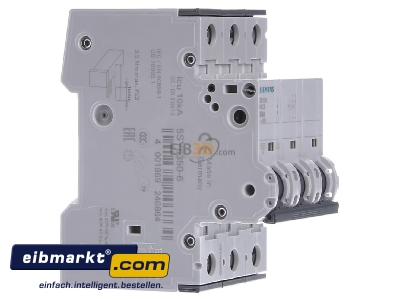 Ansicht links Siemens Indus.Sector 5SY6350-6 LS-Schalter B50A,3pol,T=70,6kA 