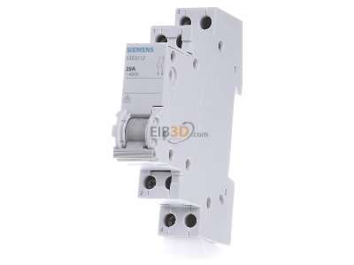 Front view Siemens 5TE8112 Switch for distribution board 20A 
