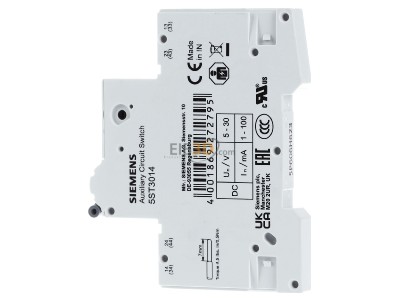 View on the right Siemens 5ST3014 Auxiliary switch for modular devices 
