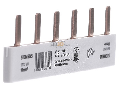 View on the left Siemens 5ST3601 Phase busbar 1-p 10mm 
