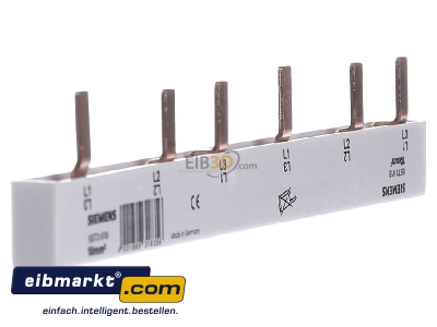 Ansicht links Siemens Indus.Sector 5ST3618 Stiftsammelschiene 2x(3x(1xPHASE+HS/F 