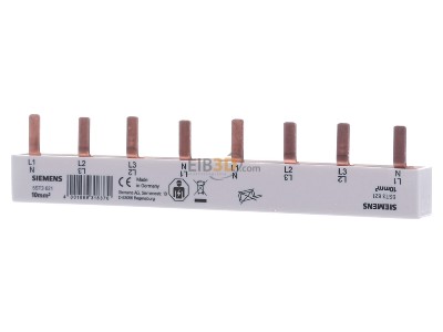 Front view Siemens 5ST3621 Phase busbar 4-p 10mm 
