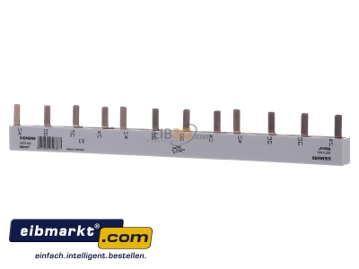 Front view Siemens Indus.Sector 5ST3622 Phase busbar 4-p 10mm
