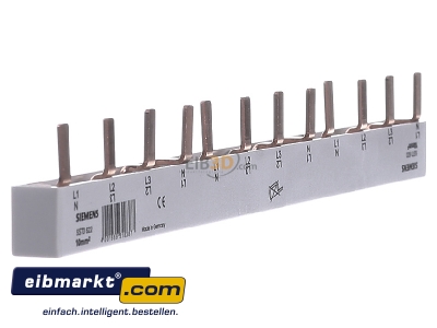 View on the left Siemens Indus.Sector 5ST3622 Phase busbar 4-p 10mm

