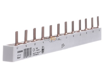 View on the left Siemens 5ST3623 Phase busbar 2-p 10mm 
