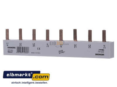 Front view Siemens Indus.Sector 5ST3651 Phase busbar 4-p
