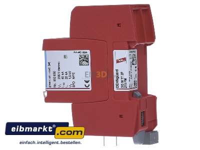 View on the right Dehn+Shne DG M TT 2P 275 FM Surge protection for power supply
