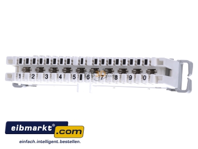 Front view Dehn+Shne TL2 10DA LSA Separating strip LSA Plus connection
