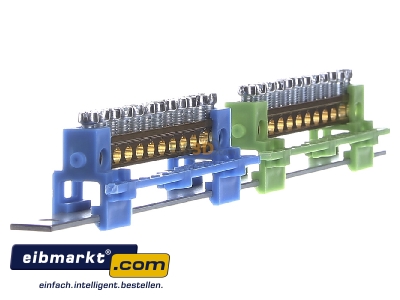 View on the left Spelsberg PNS 123 Rail terminal bar 12-p screw clamp 
