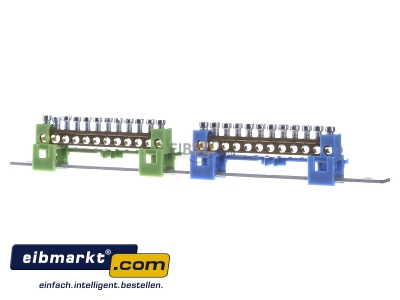 Back view Spelsberg PNS 123 Rail terminal bar 12-p screw clamp 
