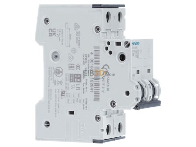View on the left Siemens 5SY4508-7 Miniature circuit breaker 2-p C8A 
