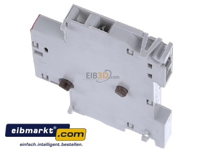 View top right ABB Stotz S&J HK11 Auxiliary contact block 1 NO/1 NC
