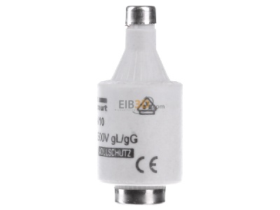View on the right Mersen DIIGG50V10 Diazed fuse link DII 10A 
