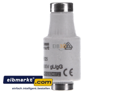 View on the right Mersen X212540 Diazed fuse link DII 25A
