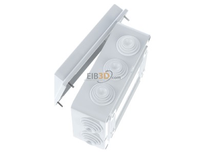 View top right Gewiss GW44006 Surface mounted box 150x110mm 
