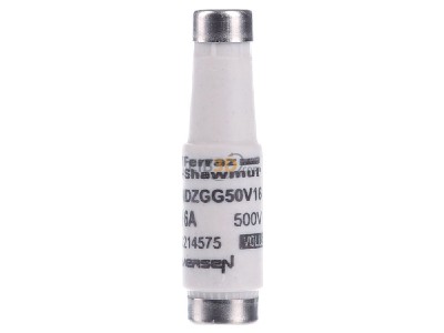 Front view Mersen NDZGG50V16 Diazed fuse link NDZ 16A 
