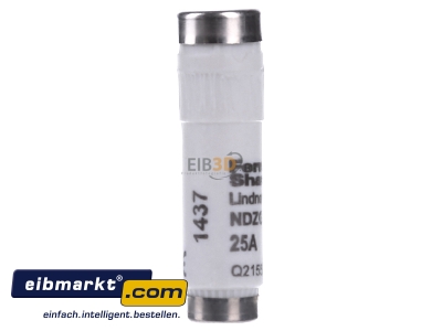 Ansicht links Mersen 594.0257 D-Sicherungseinsatz NDZ 25A gelb 